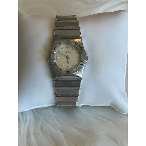 Vintage OMEGA Constellation MOP Stainless Steal 1455 24mm Ladies Watch Serviced - Picture 3 of 11
